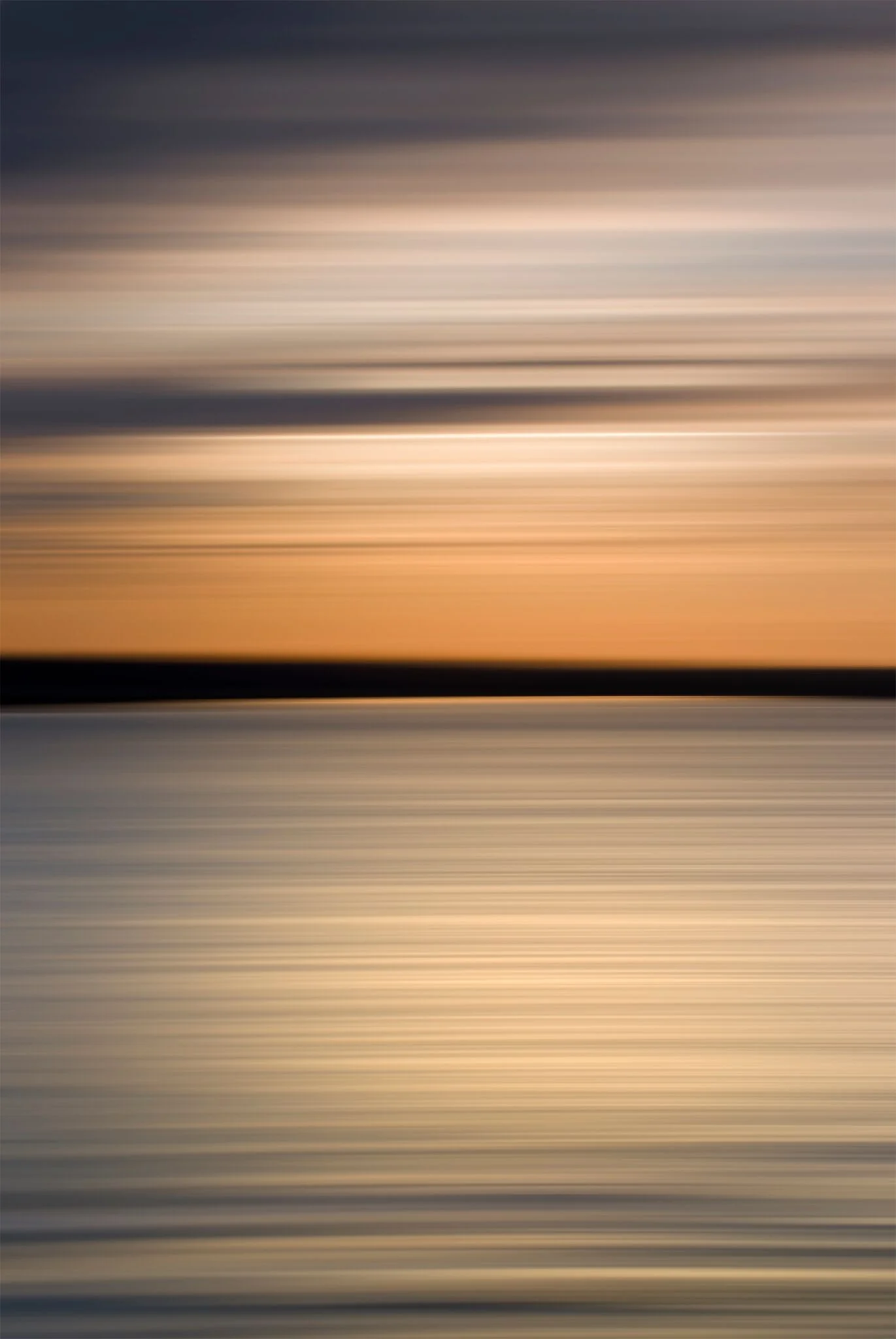 Landscape Abstract Stono River 47077 Edition 1/5 40x60" Wenge Frame