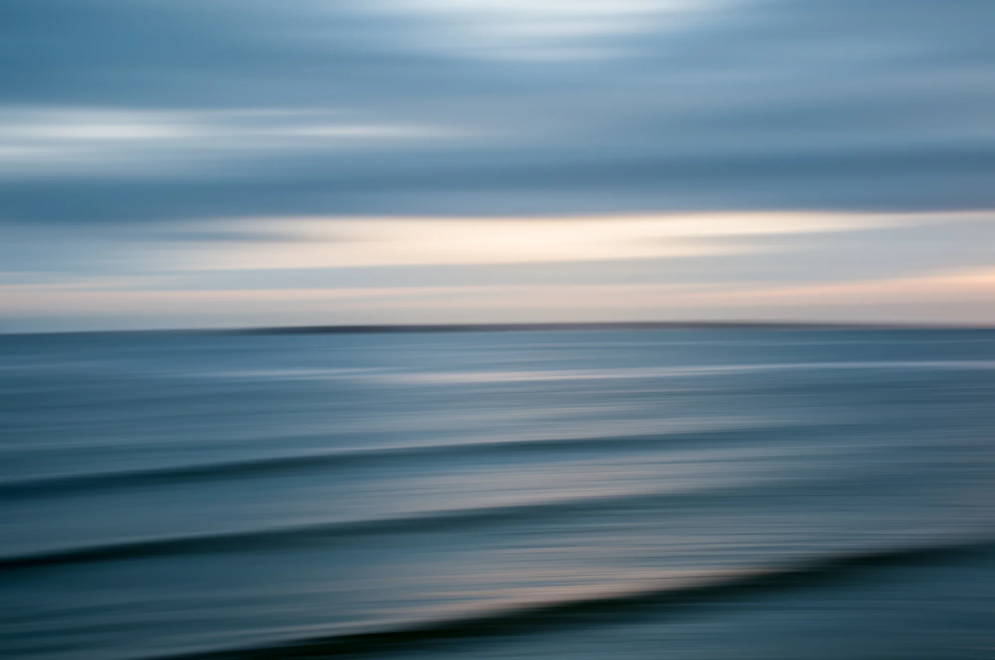 Landscape Abstract 76838 Sullivan's Island Artist Proof 1/2 40x60" Wenge Frame
