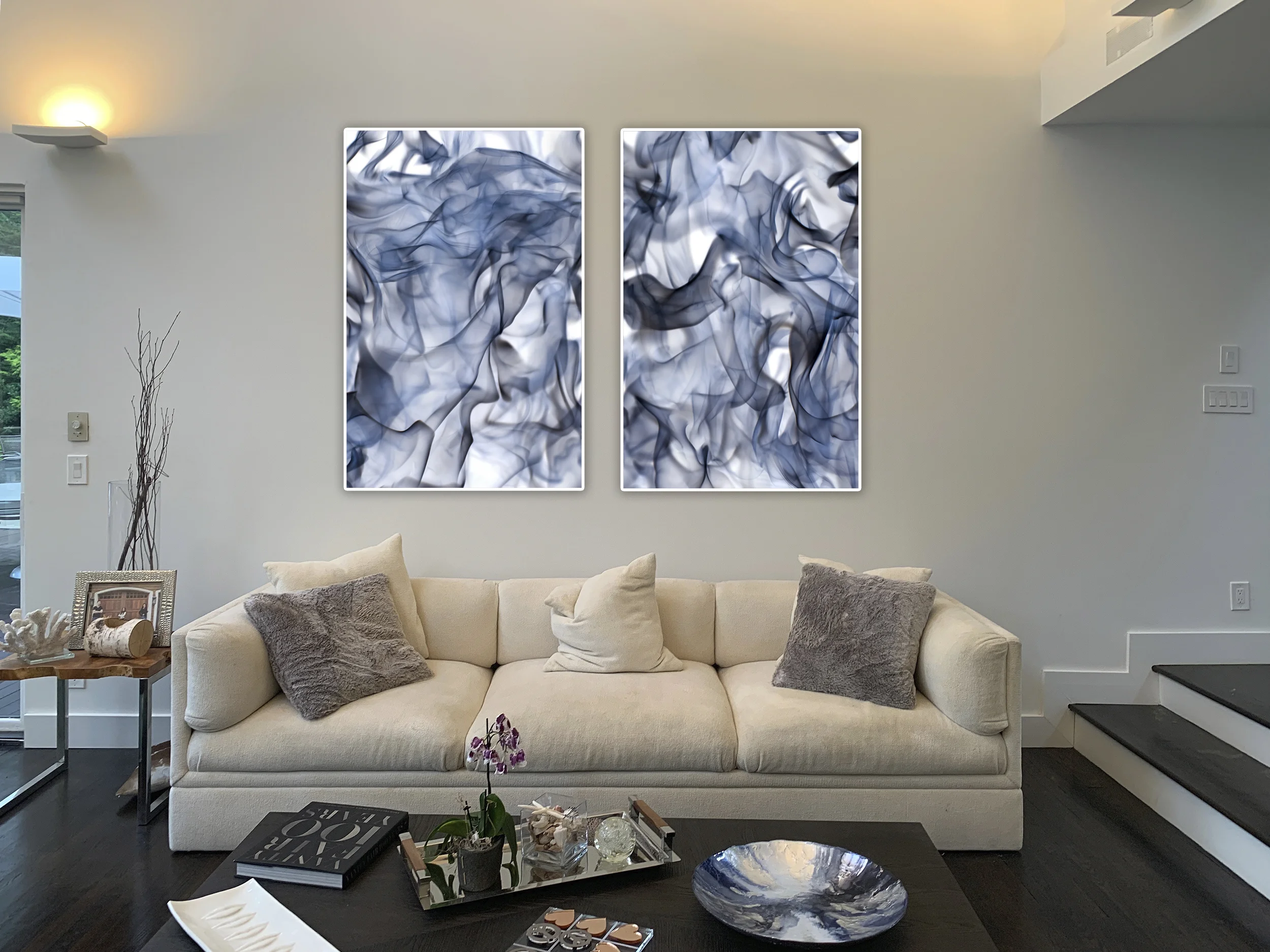 Diptych / 40x60" / White