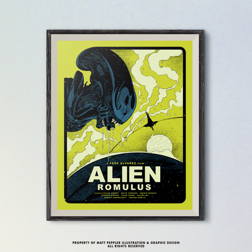 Alien: Romulus Alternative Movie Poster | Sci-Fi Horror Art Print