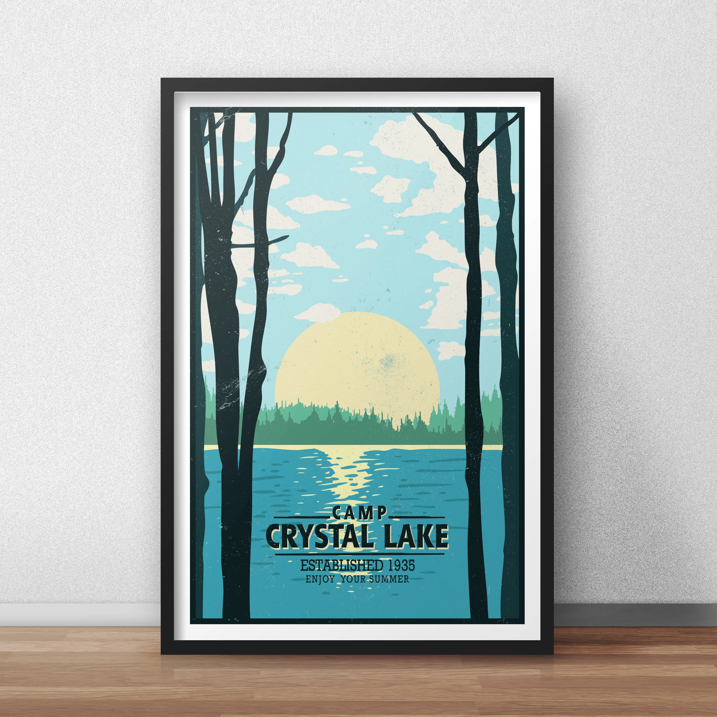 Camp Crystal Lake Travel Poster — Matt Peppler