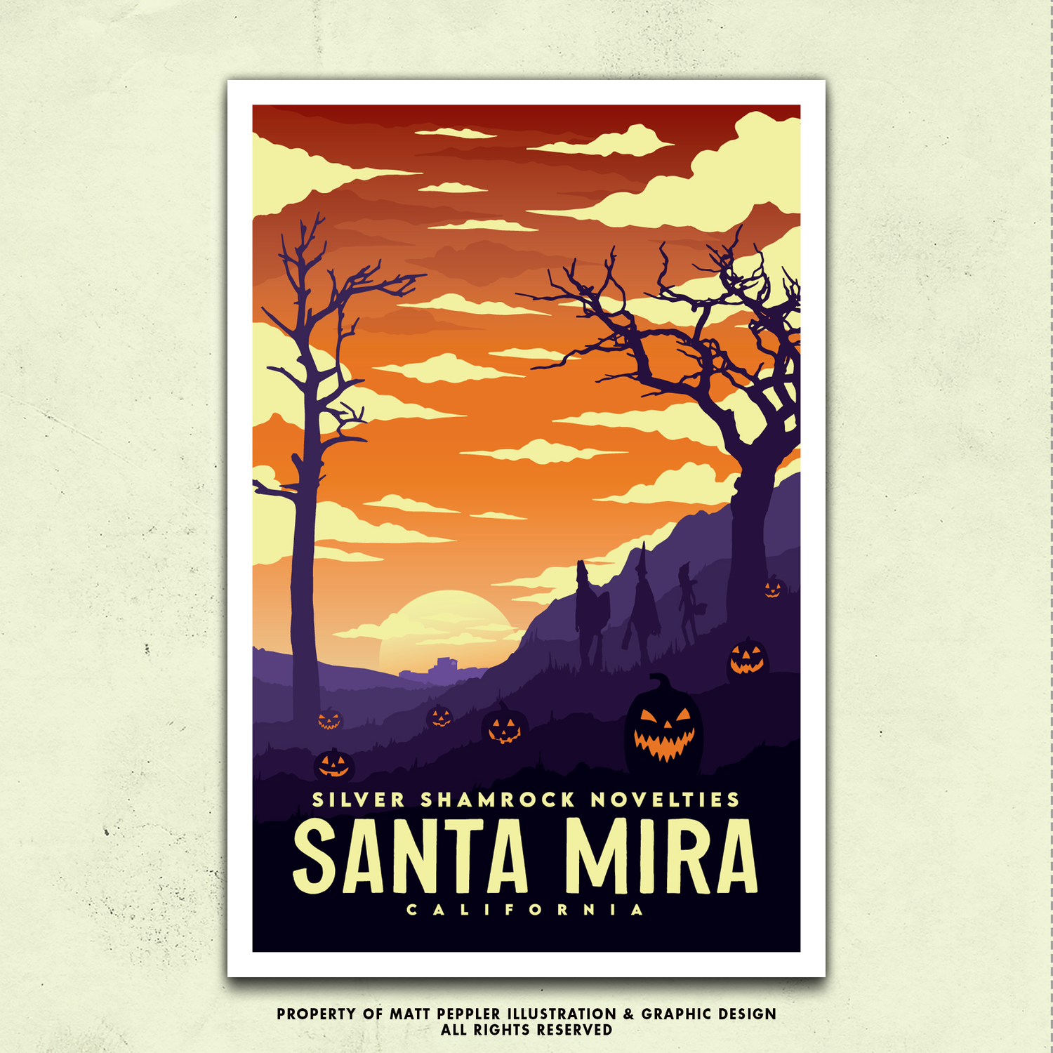 Santa Mira Travel Poster — Matt Peppler