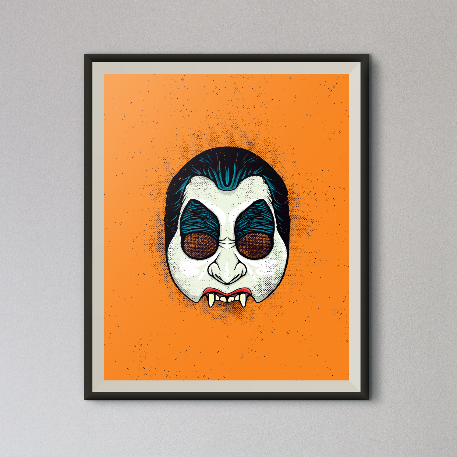 Vintage Trick 'r Treat Vampire Mask Print – Horror Movie Wall Art