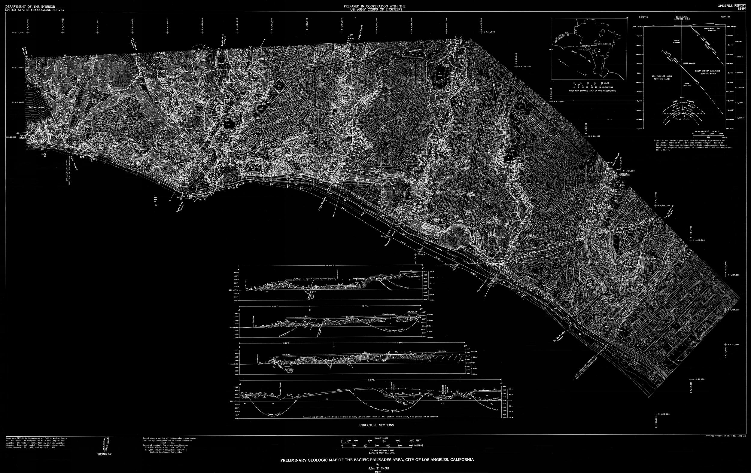 1982 USGS Preliminary Geologic Map of Pacific Palisades Banner.png