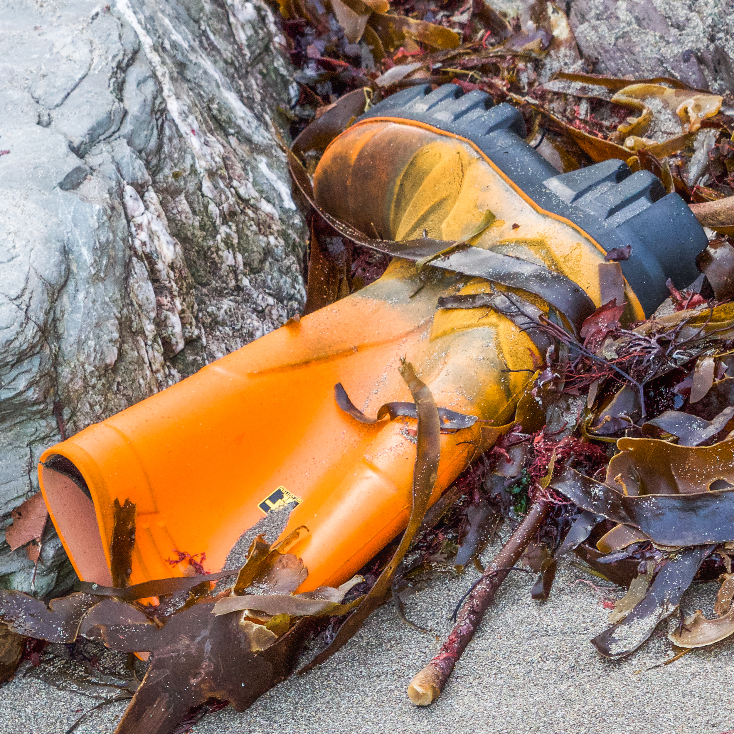 Orange boot