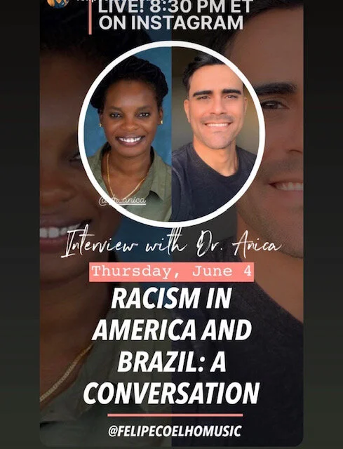 Dr. Anica Talks Race in America and Brazil with Felipe Coelho (video)