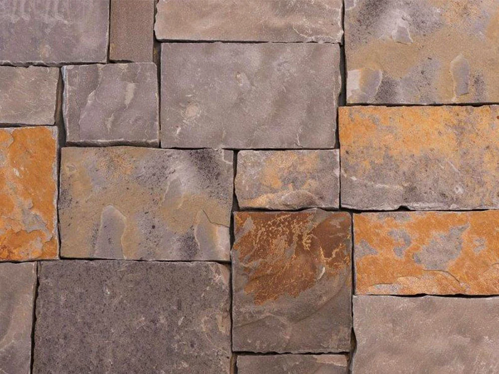Oklahoma Sandstone - Cameron Blue Squares and Rectangles