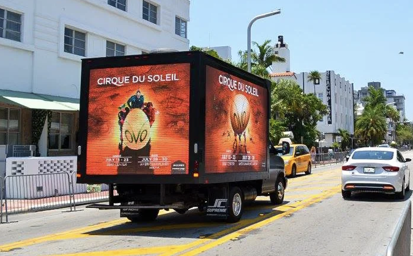 LED video truck advertising in Baltimore
