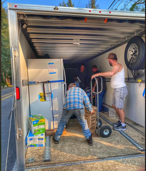 Supplies Delivered to Holiday Fire Victims - Oct 2020