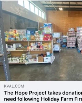 KVAL-TV Story on Hope Project Holiday Fire Relief - Oct 2020