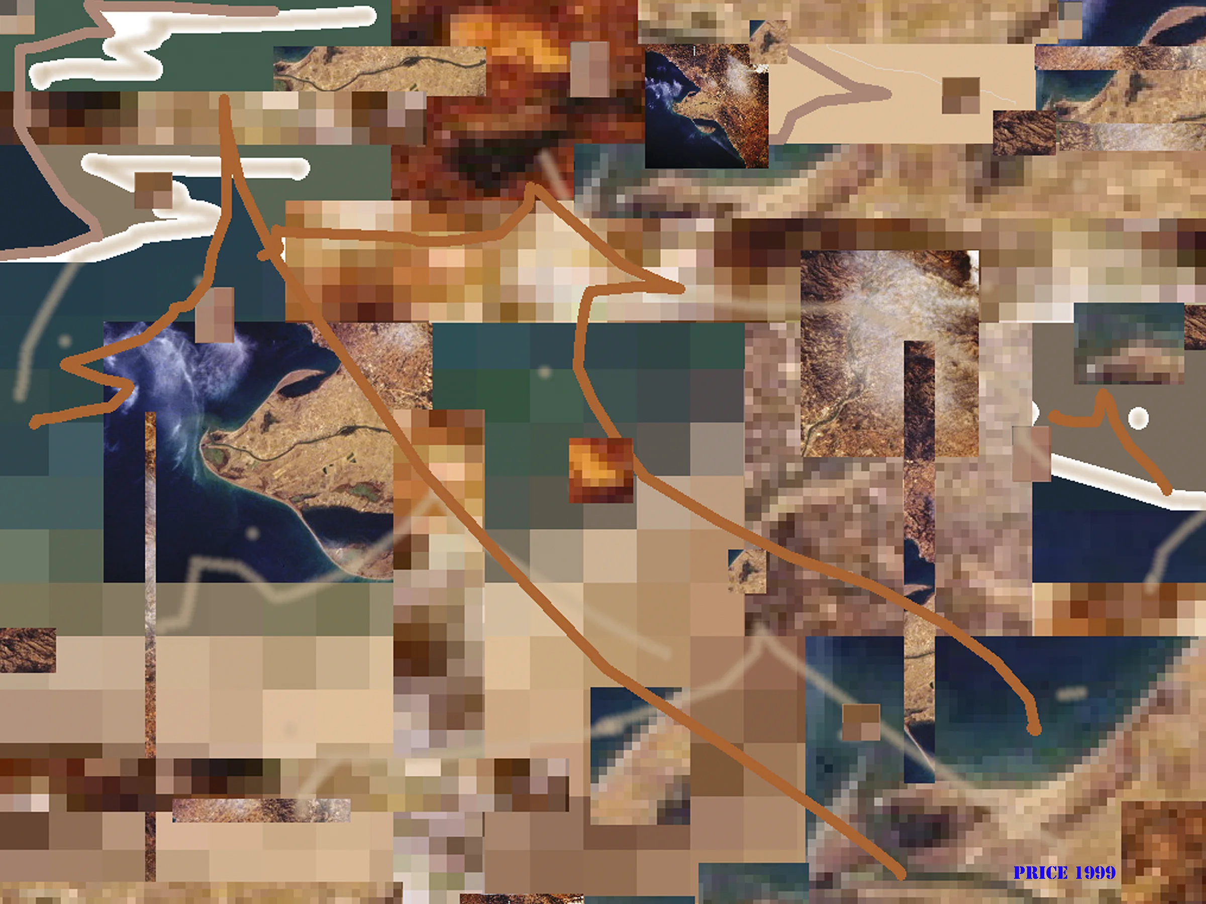 Jonathan Reeve Price, The Ebro Delta, 1999, Print