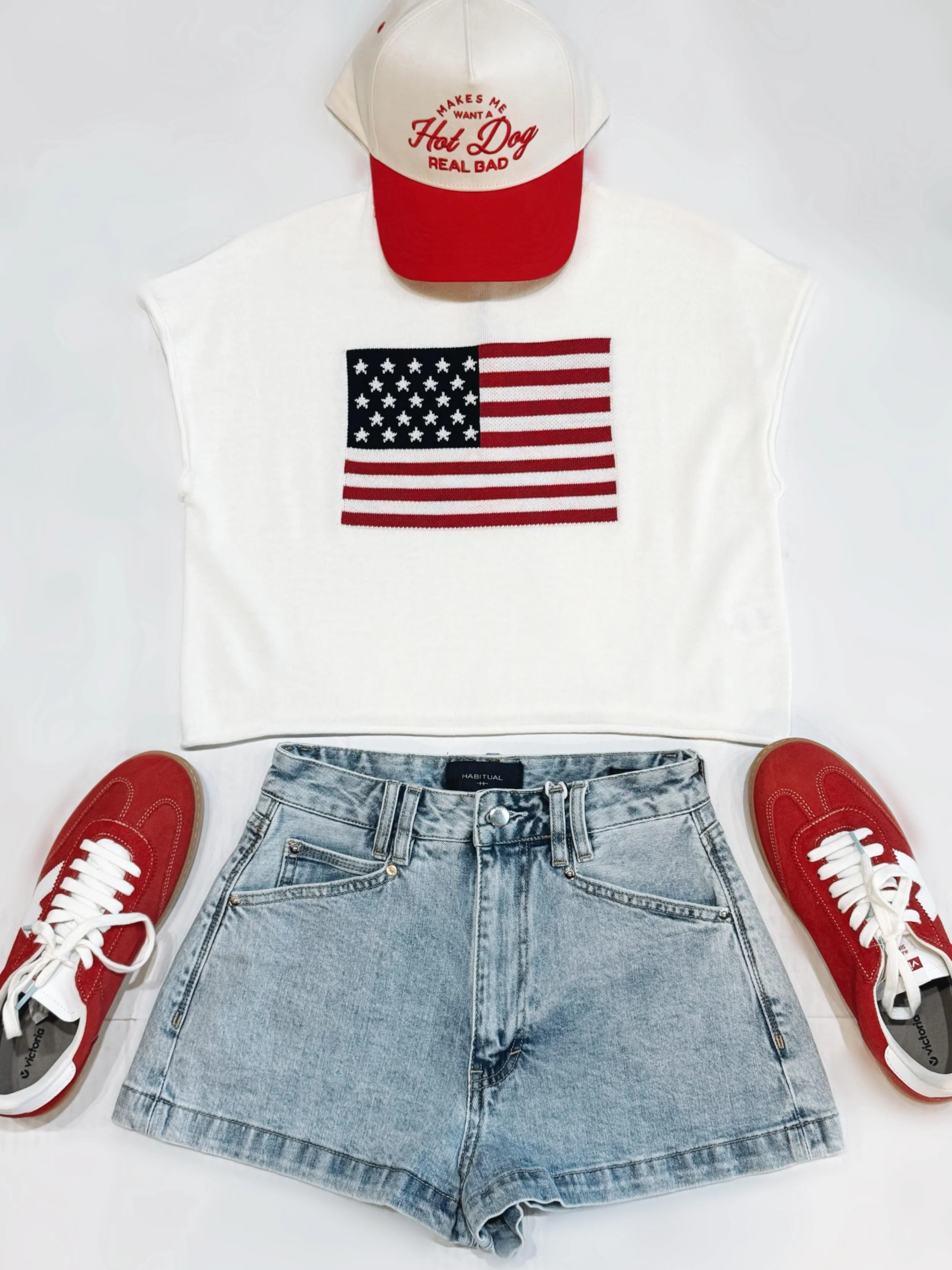 Stars, stripes, and the cutest summer outfits ⭐️🇺🇸✨ Shop this look in-store today from 11-6pm!