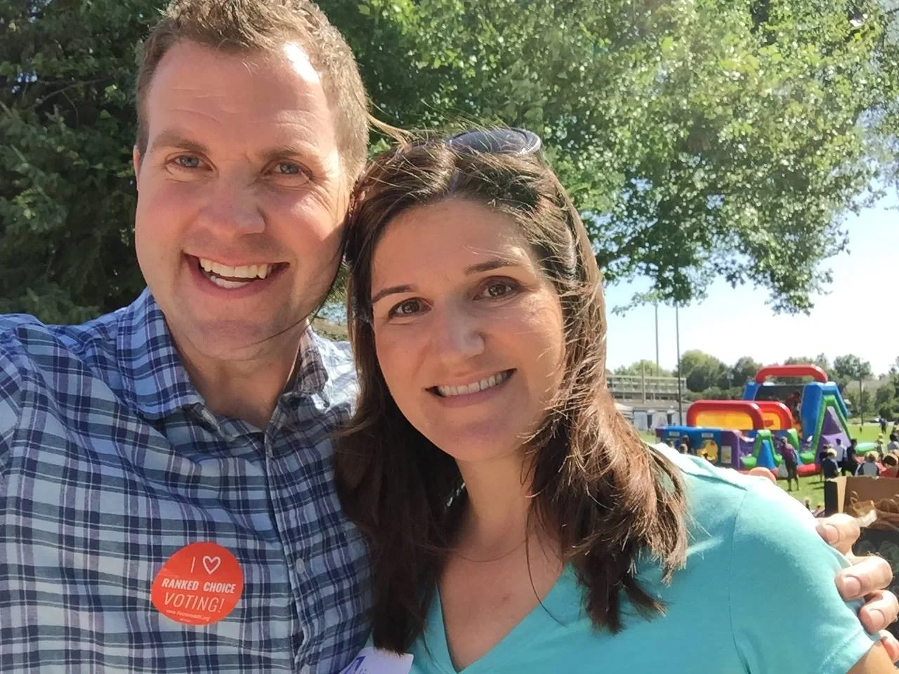 Beautiful day at the Fulton Fall Festival! Congrats to the organizers on a terrific event! — with Campaign Co-Chair and Ward 13 City Councilmember Linea Palmisano .