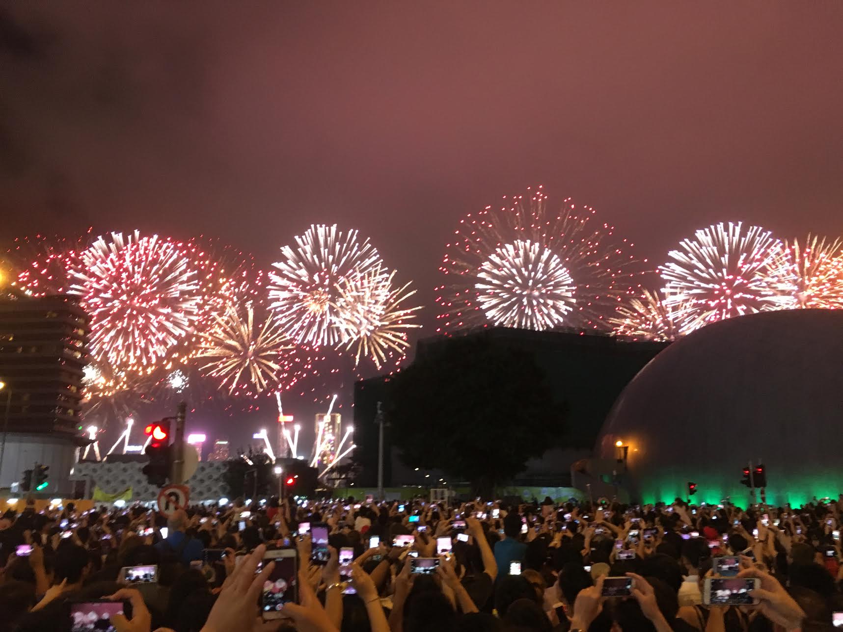 McLean had the opportunity to see fireworks in Hong Kong!
