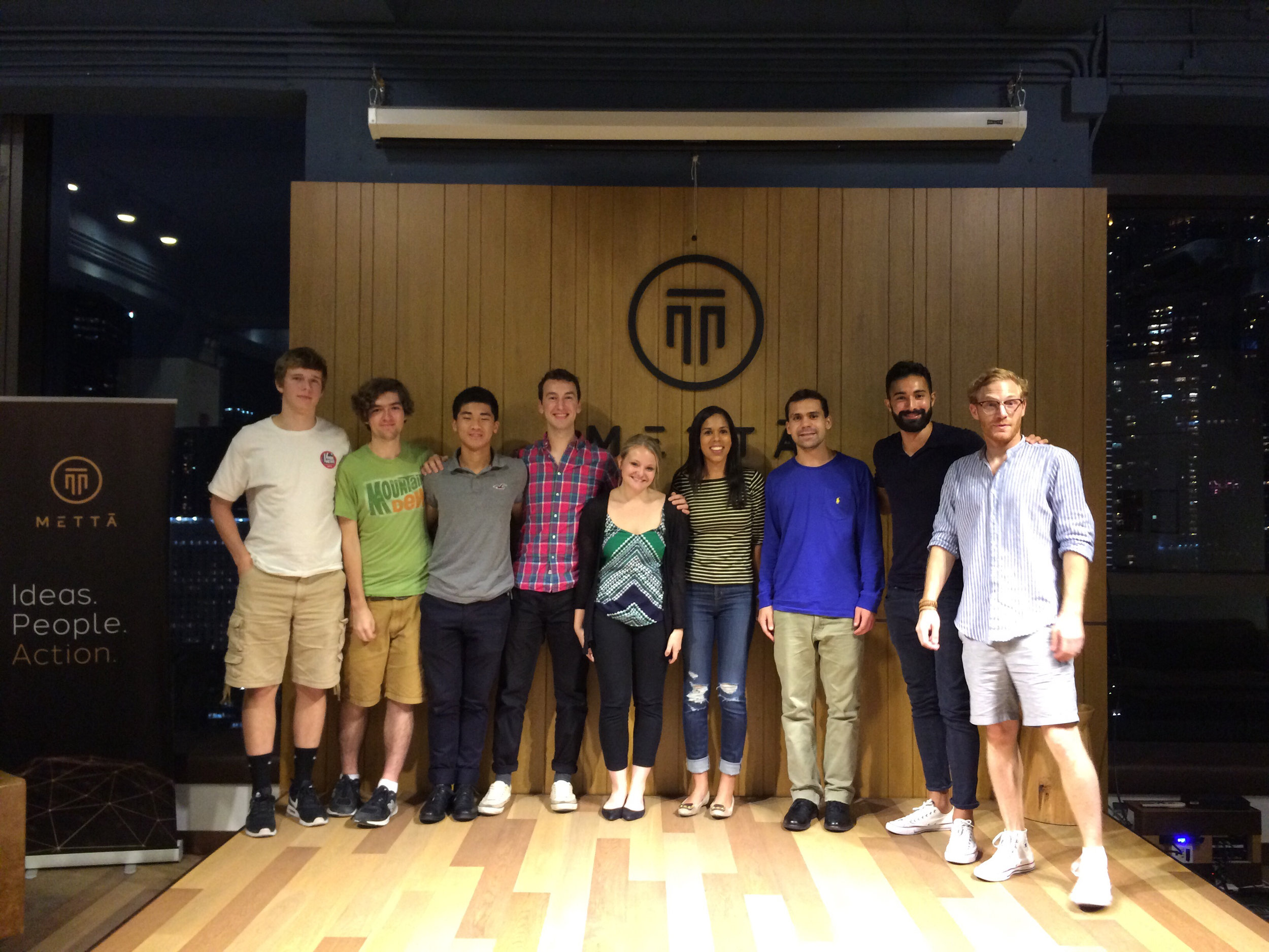 McLean and his cohort at a professional development event.