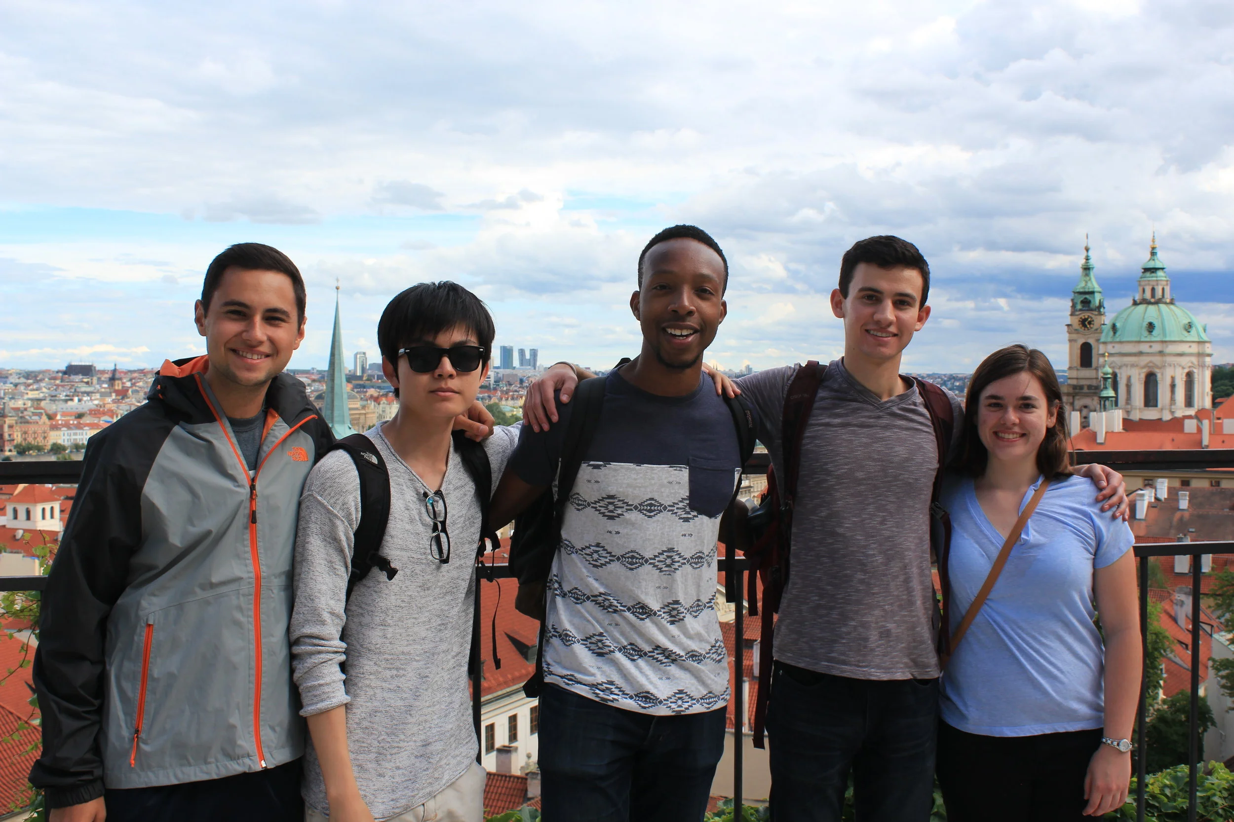 Michael (middle) with other Berlin 2017 fellows.
