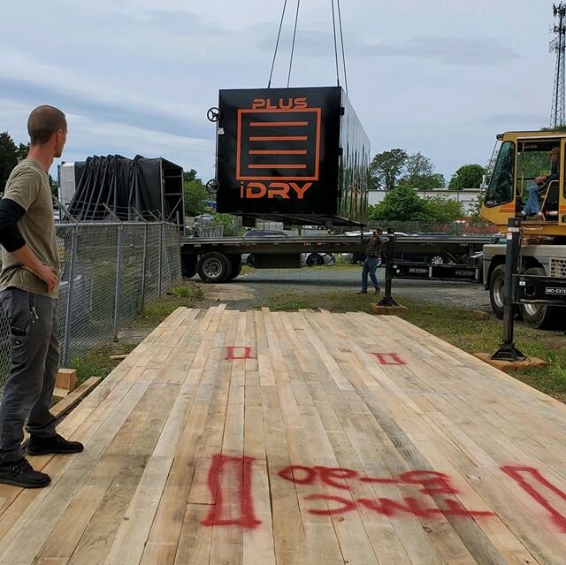 Well, Huge Day today for #timbermadecompany !  Our @idrywoodfast #vacuum #kiln arrived this morning.  This incredible unit will allow us to dramatically decrease the time between milling, finished lumber, or a furniture project. We are also excited t