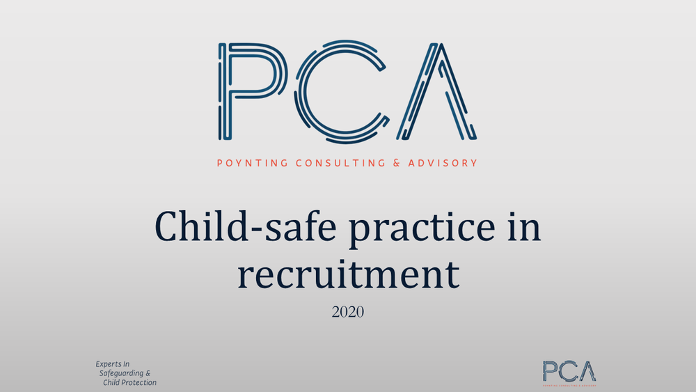 Webcast - Child-Safe Practice in Recruitment
