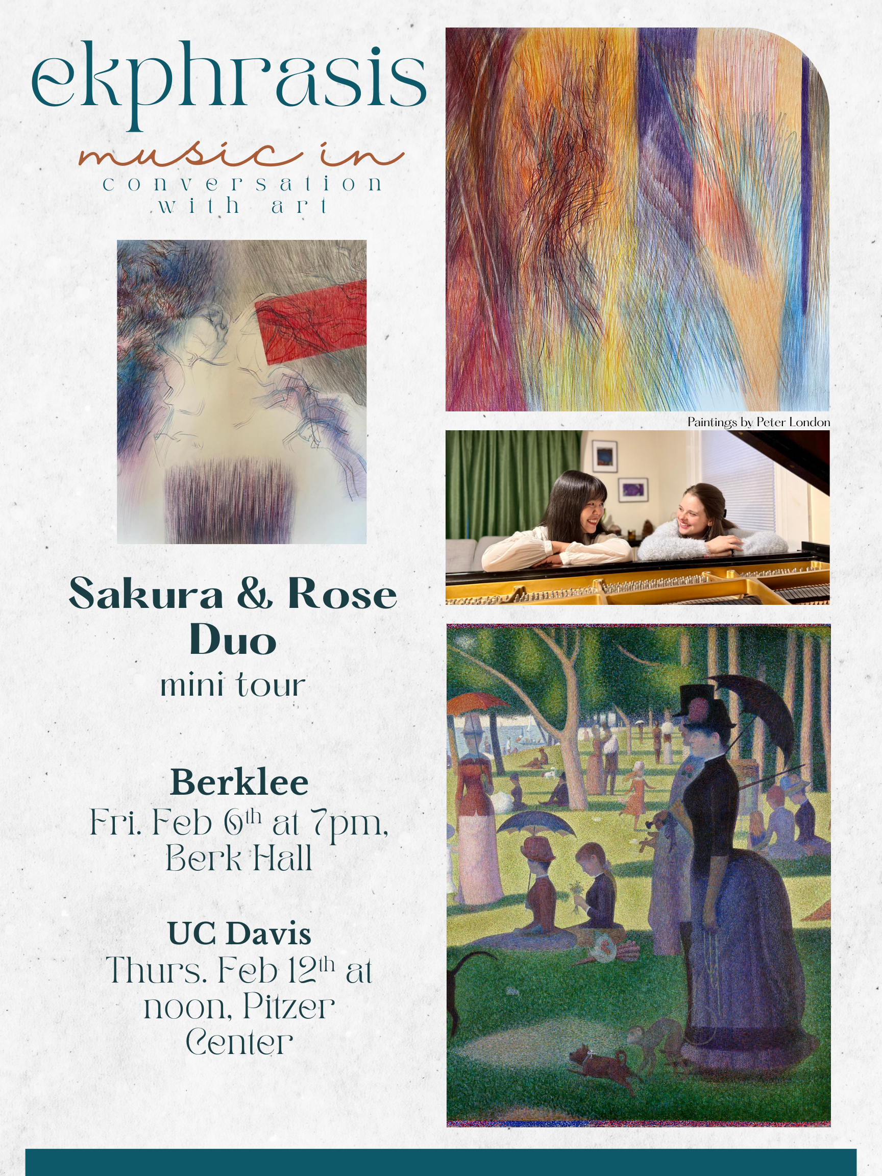 Ekphrasis: Music in Conversation with Art by sakura &amp; rose duo