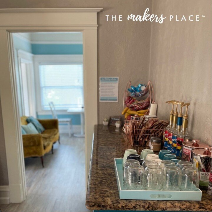 Need that extra boost? With complementary hot and iced local coffee or tea plus healthy snacks, we will help fuel your day to get you going!

#TheMakersPlace #MakersPlaceSac #Sacramento #Sac #SacParents #Parents #Parenting #Momprenuer #Leadership #Li