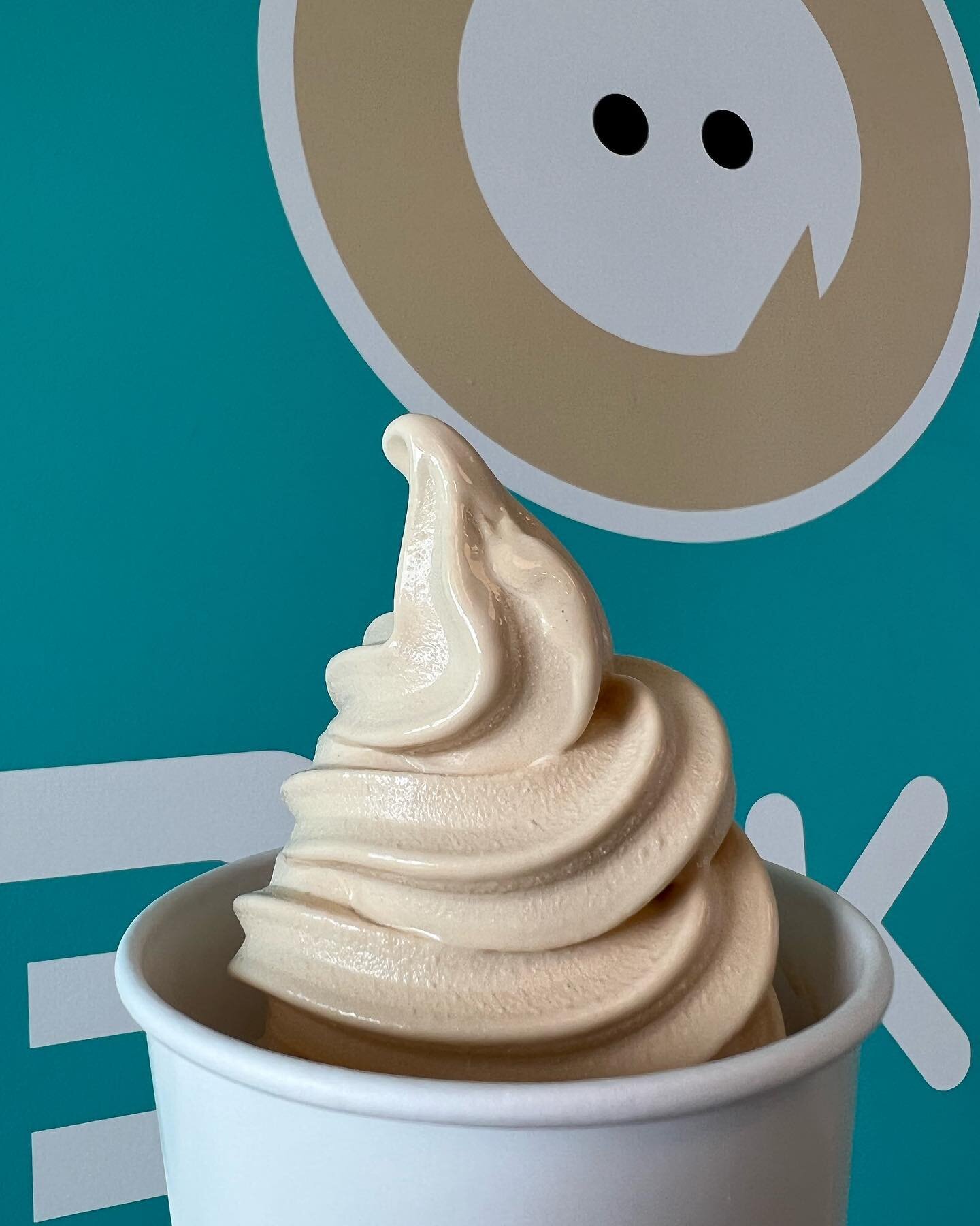 Iceskimo Milk Tea soft serve exclusively at Iceskimo Del Mar! Enjoy as a waffle creation with honey boba, crushed oreos, and brown sugar drizzle!