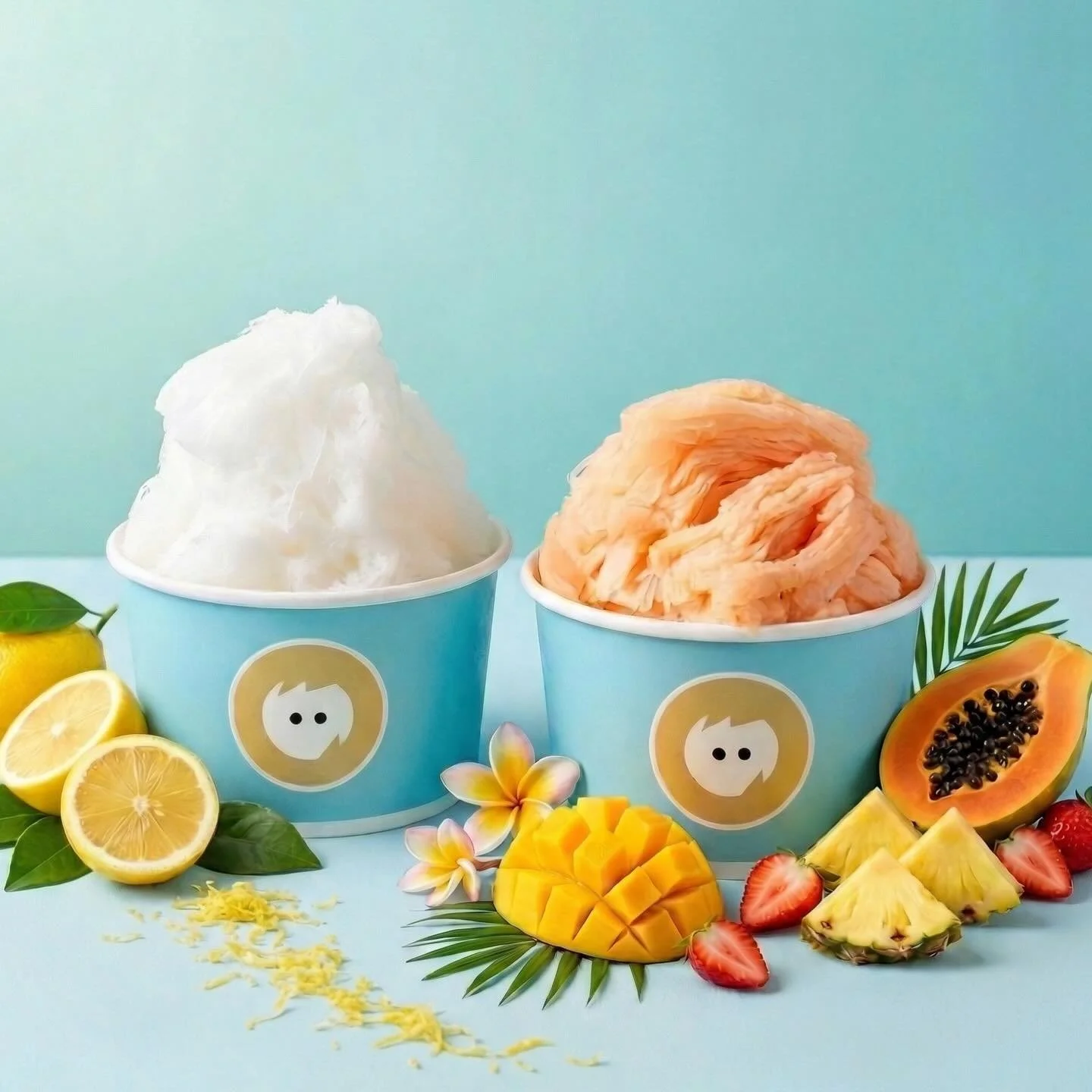 Beat the heatwave ☀️ with the ultimate cool down! ❄️✨ Super Lemon and Tropical Medley 🧡 both available at Convoy starting today!