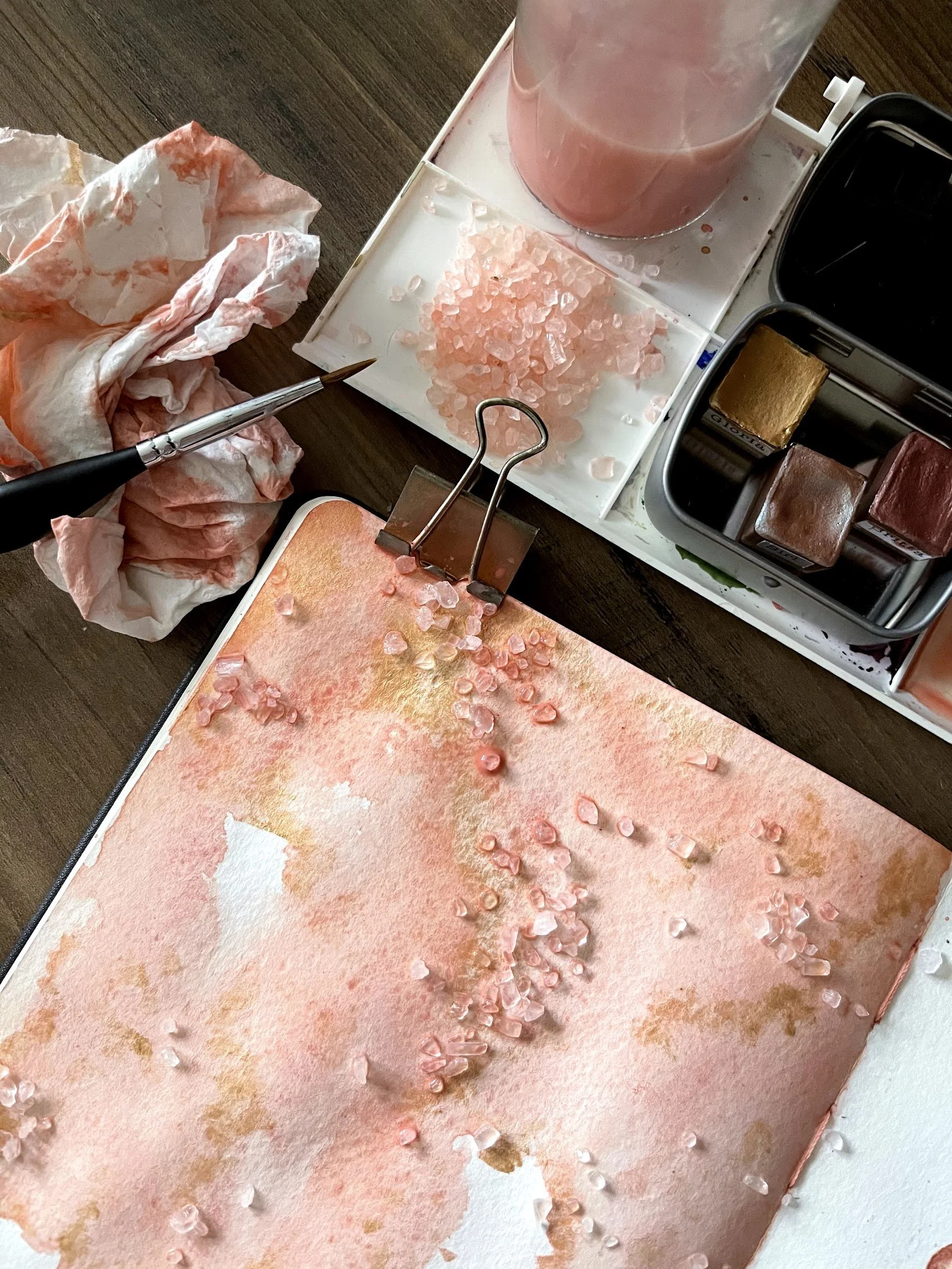 How to Add Texture to Your Watercolor Paintings Using Rock Salt - Step By Step Video
