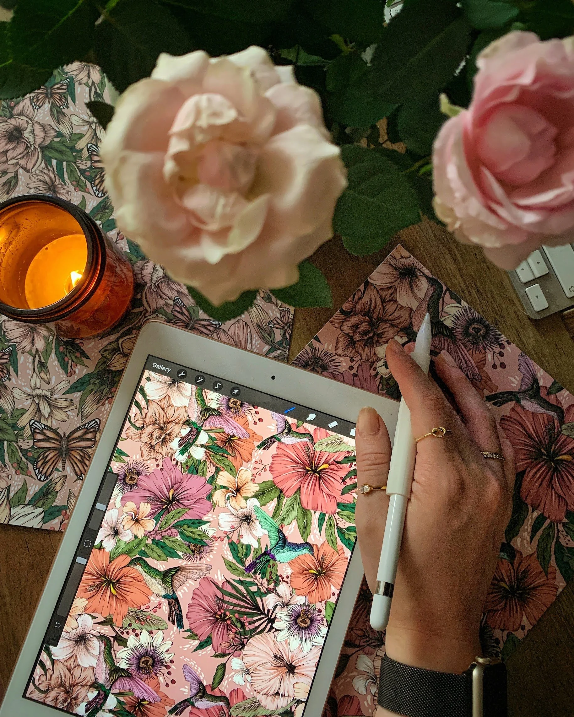 How To Create Repeat Patterns Using Procreate - Video Tutorial