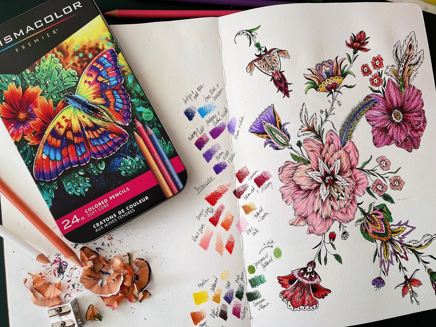 Trying Out Prismacolour Pencils For The First Time!