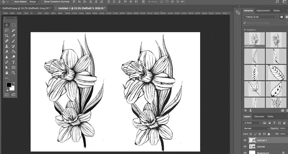 How To Quickly Turn Ink Drawings Into Vectors Using & Illustrator — Felicity & Ink