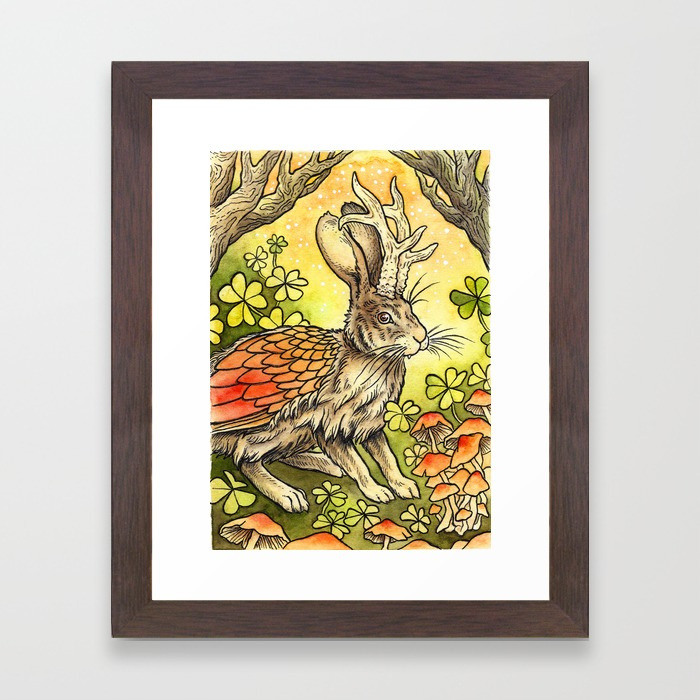 winged-jackalope-in-summer-plumage-framed-prints.jpg
