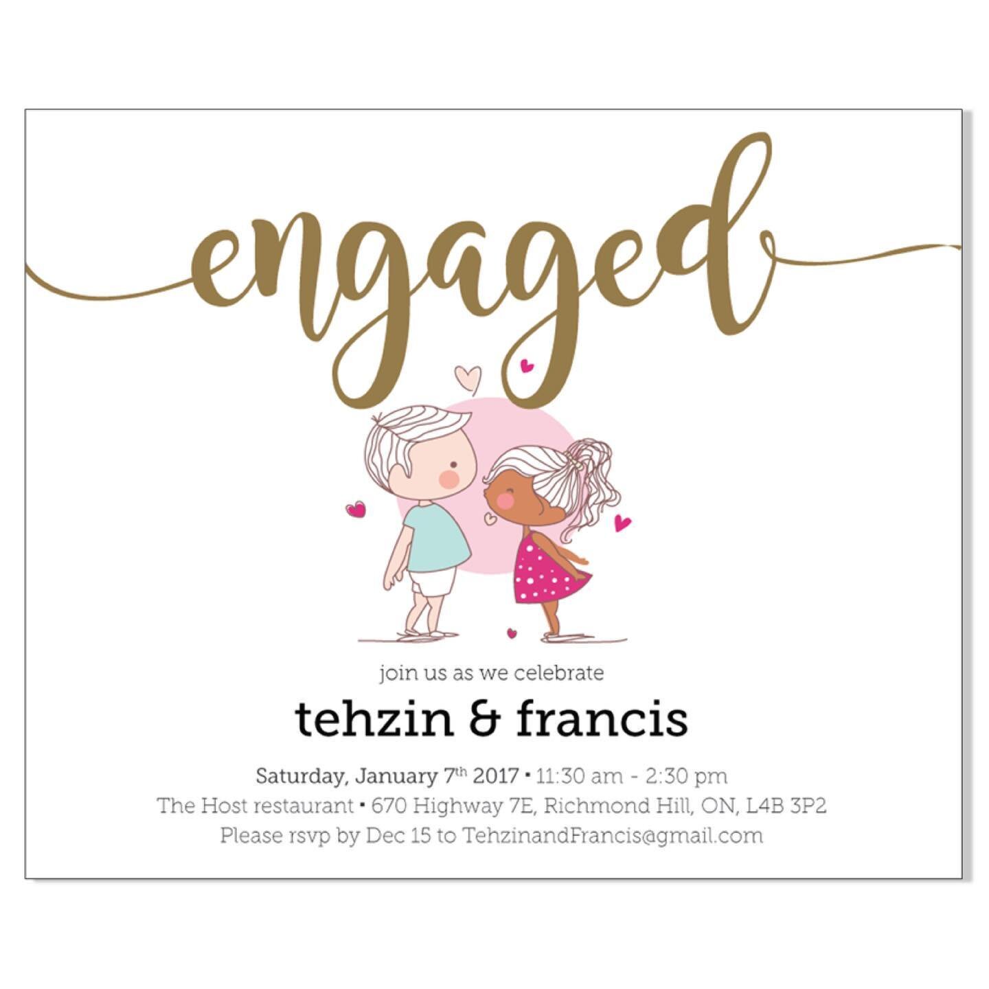 Client: Tehzin &amp; Francis
Services: Custom Illustration
One of my most favorite thing to do as a designer is to create a custom Illustration for two people who want to express their love. It gives me a chance to meet with two people, find all the 