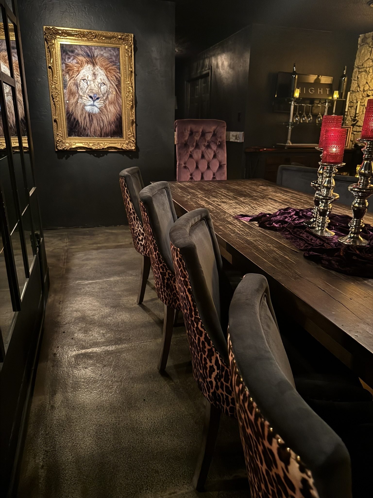 Candlelit private dinner in the Cellar Speakeasy at The Saint, St. Helena