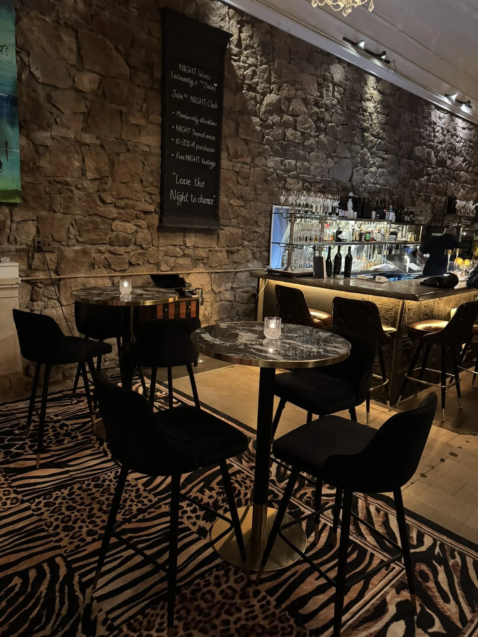 The bar at The Saint