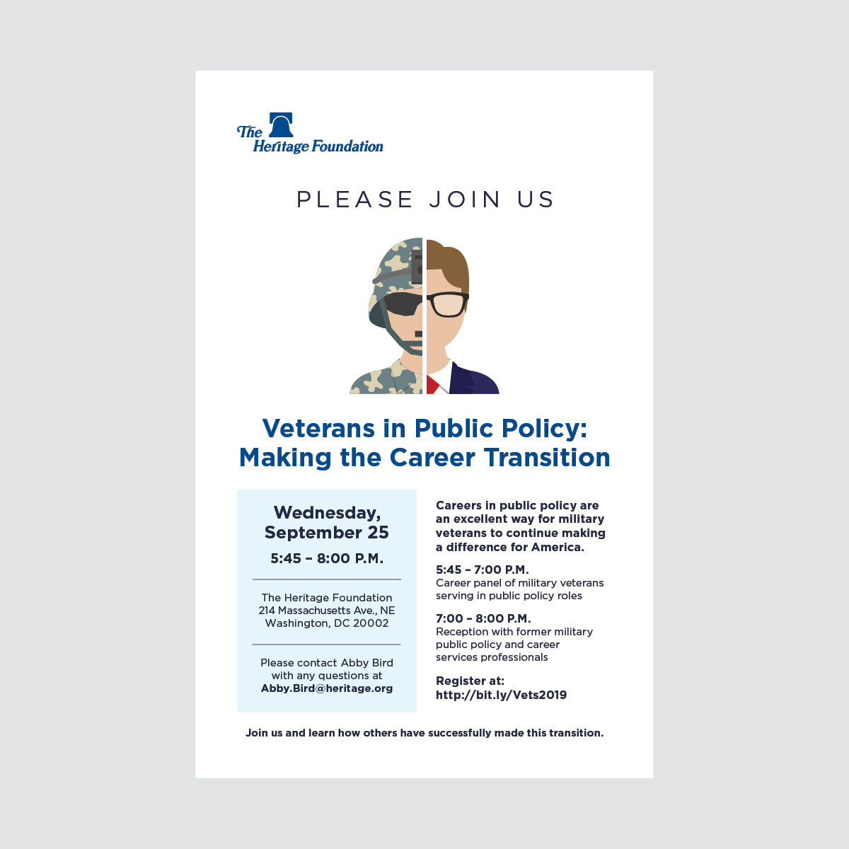 Vets in Public Policy Invitation