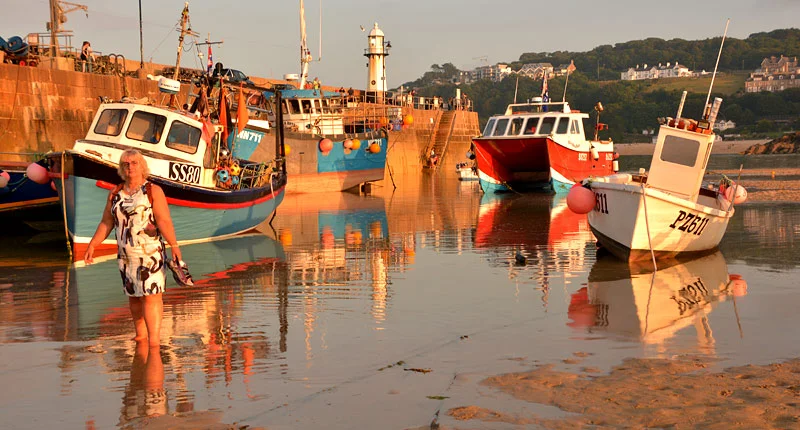 It's a mermaid! My favourite time of the day - when the sea slowly envelopes the beach, creating stunning reflections.