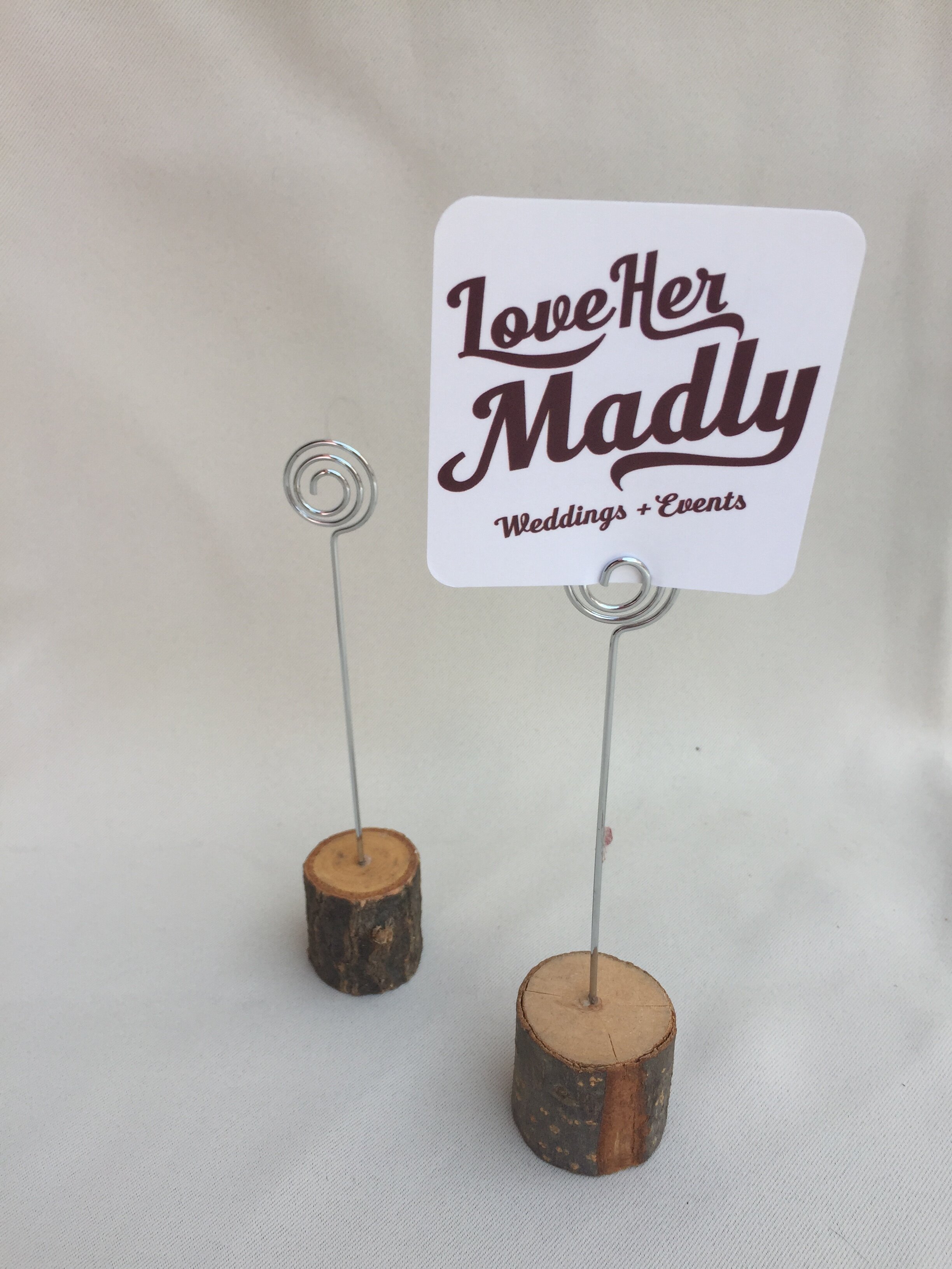 Wooden Table Number Holders
