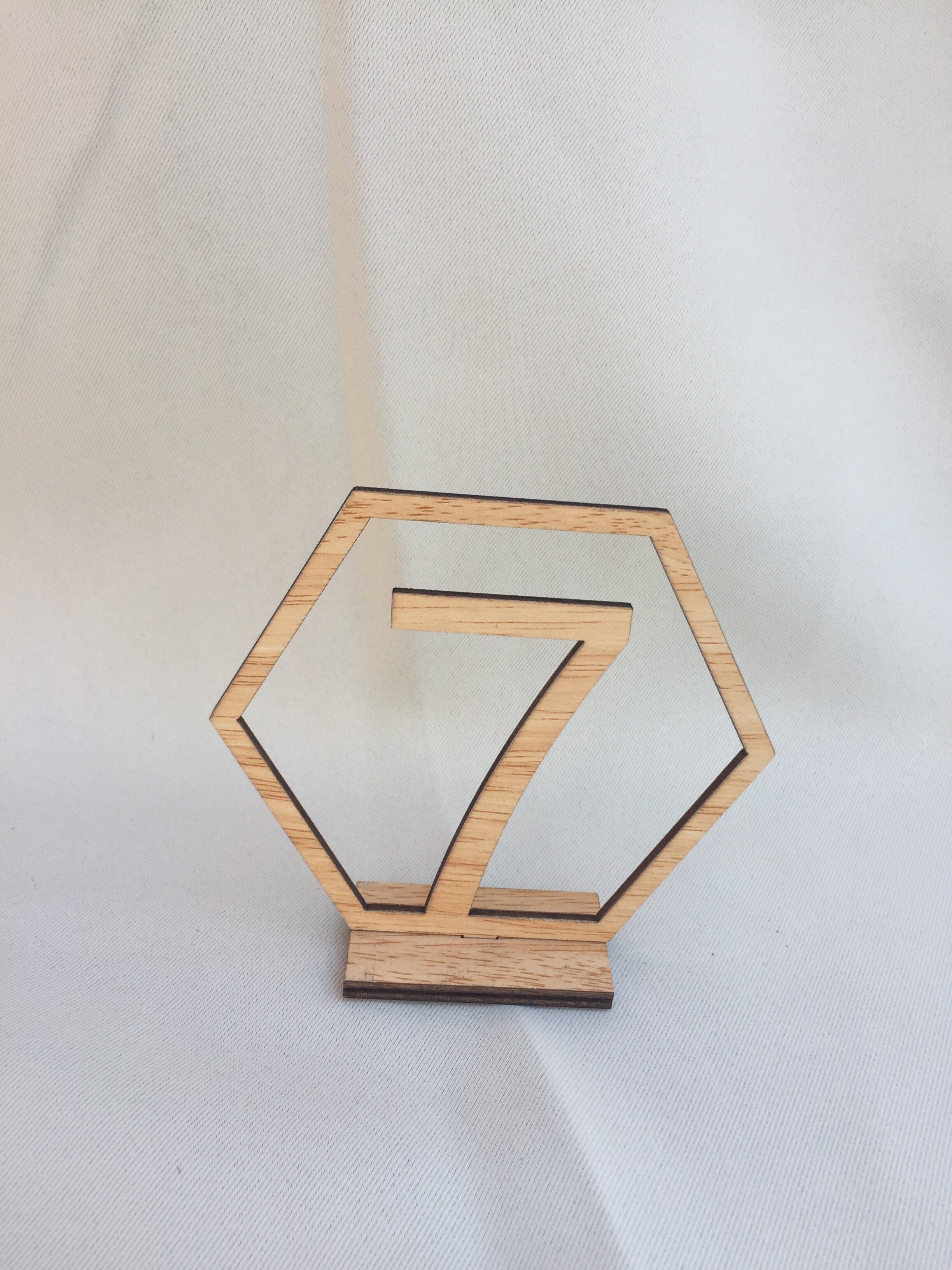 Hexagon Table Numbers