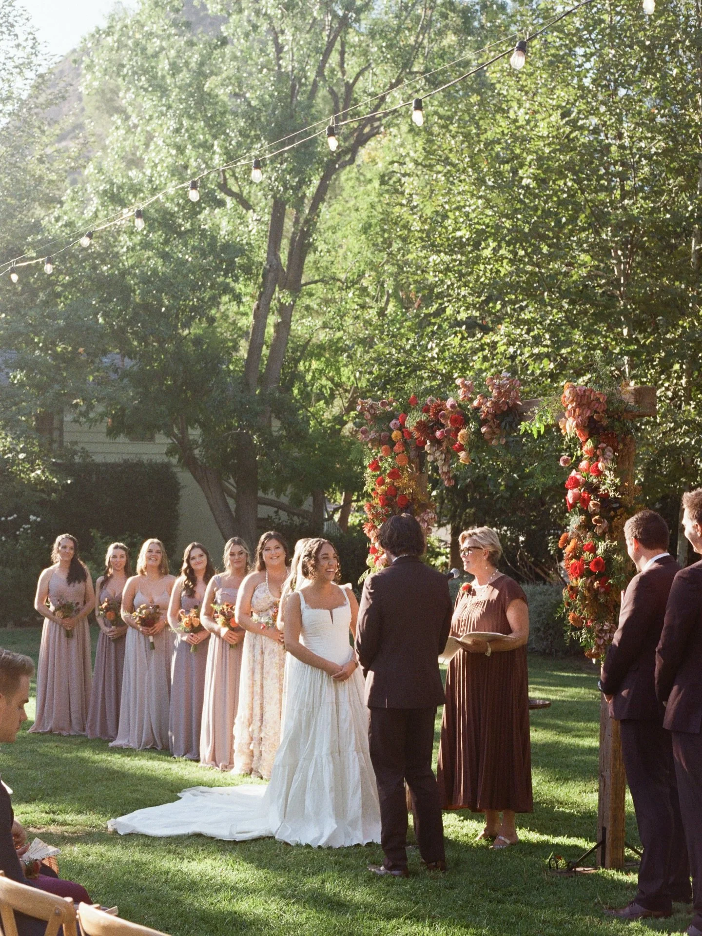 Gorgeous lighting, gorgeous colors from Rebecca + Robert. 

Photography @loveshackco 
Venue @maliboulakelodge 
Coordination @sosmittenevents 

#fallweddingcolors #weddingcolors #weddingcolorpalette #bridesmaidbouquets #bridesmaidflowers #bridesmaiddr