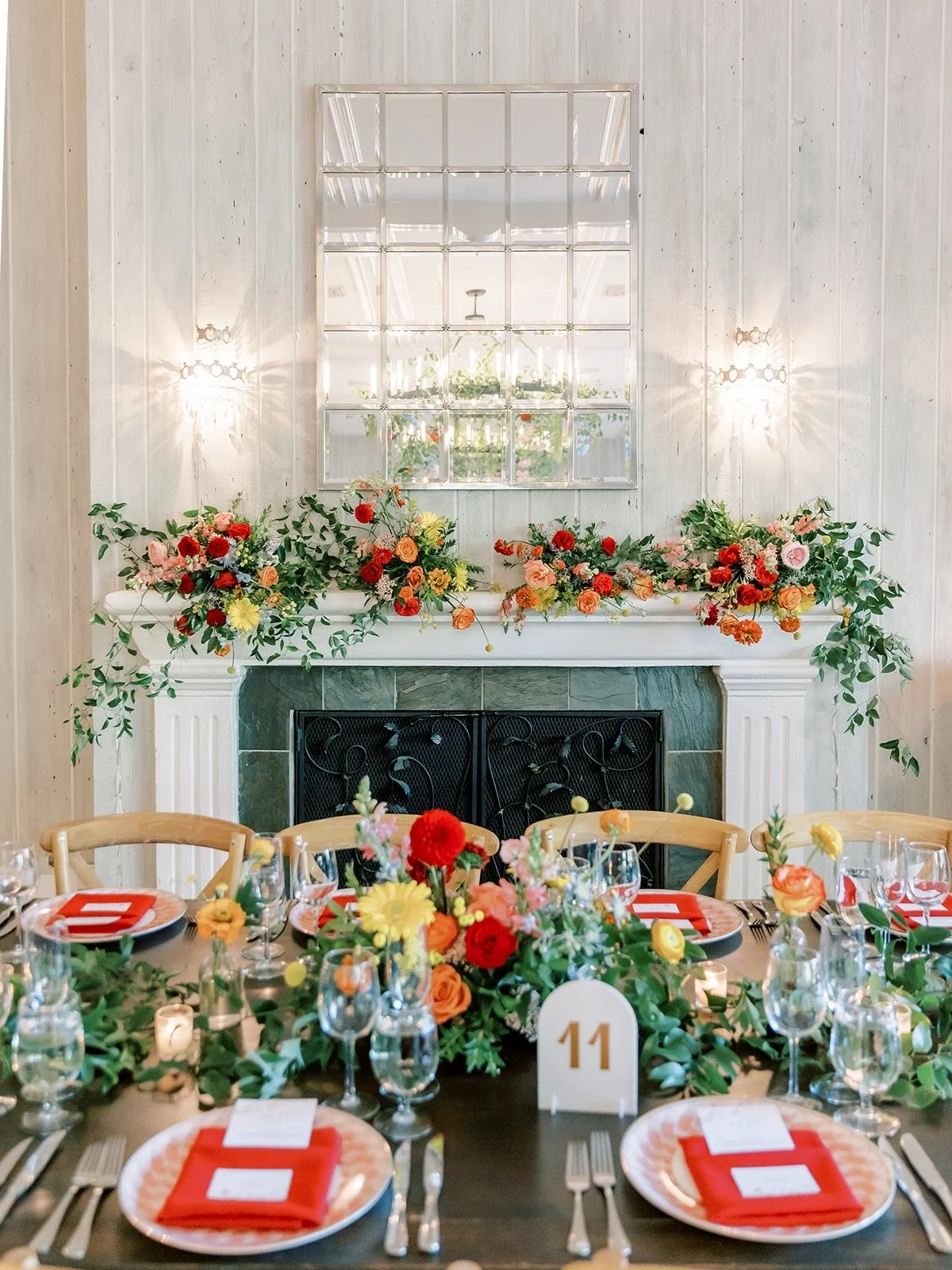 Color > everything! 

Planning @amethysteventproductions 
Photos @peterandbridgette 
Venue @maliboulakelodge 
Catering @chefcordelia 

#colorfulweddingreception #rainbowweddingcolors #redweddinginspo #losangelesweddings #weddingreceptionflowers