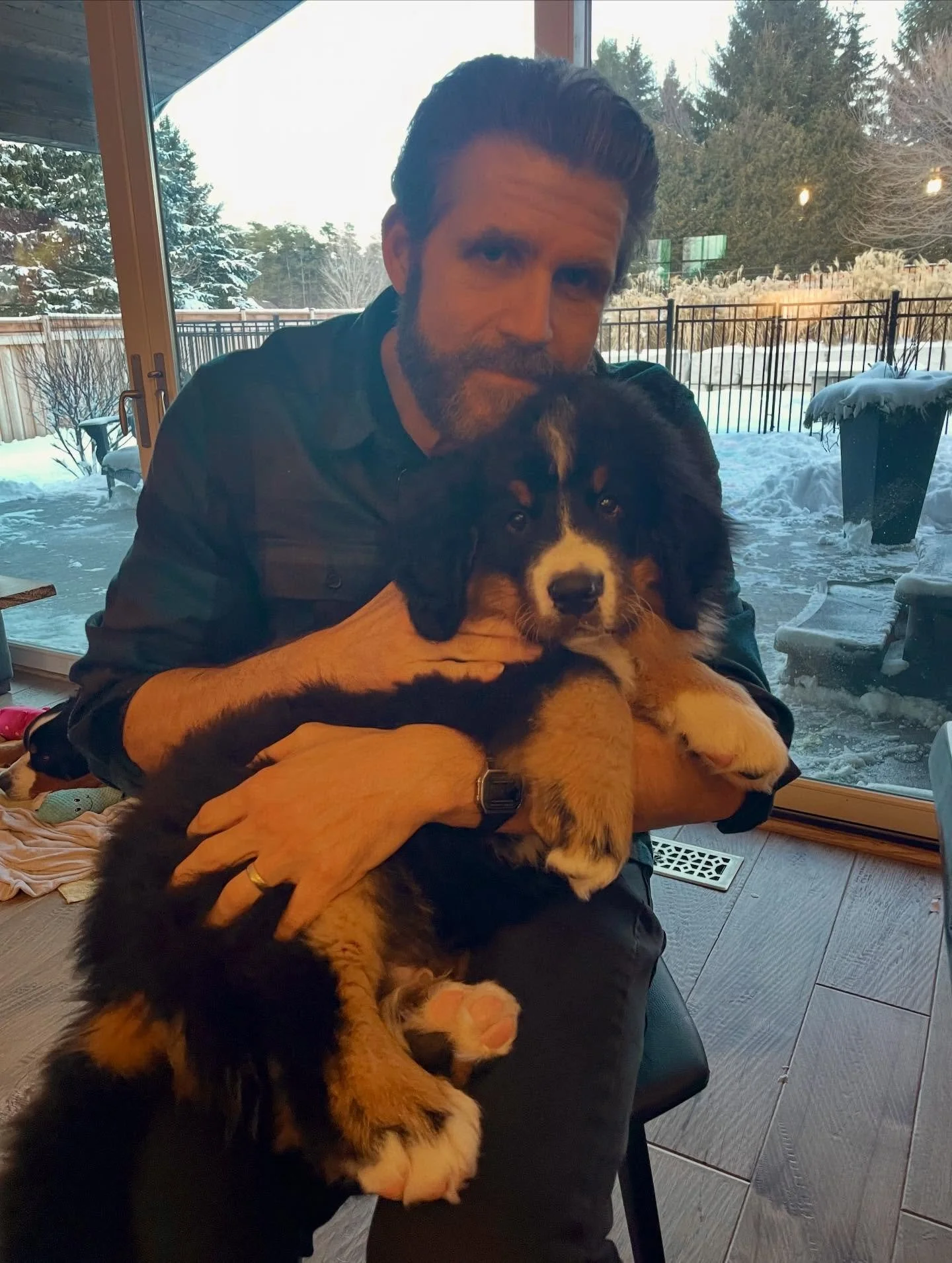 Hank just soaking up all the attention this weekend 🥰💚