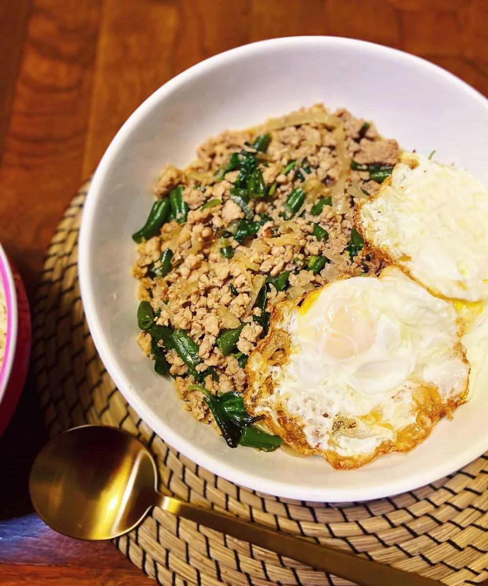 Abby Cooks Thai Basil Chicken Pad Kra Pao