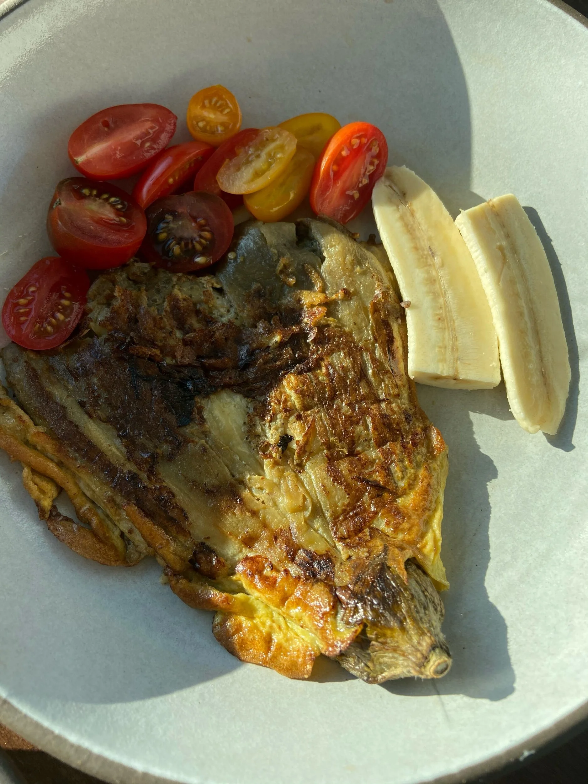 Matzo Brei Tortang Talong (Two ways!)