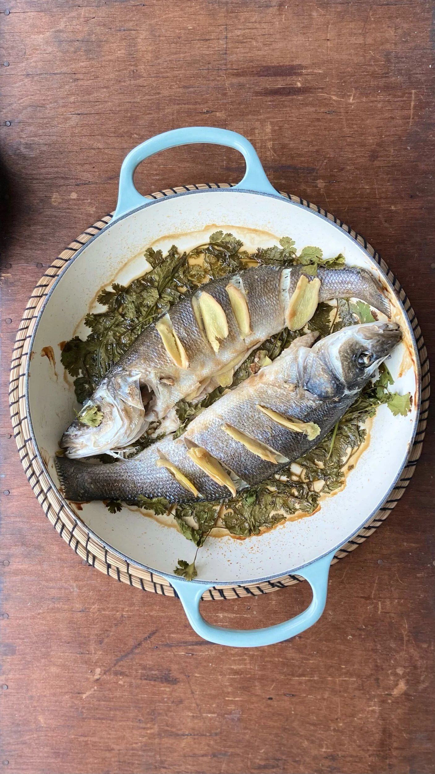 My Mom's Gingery Whole Fish 