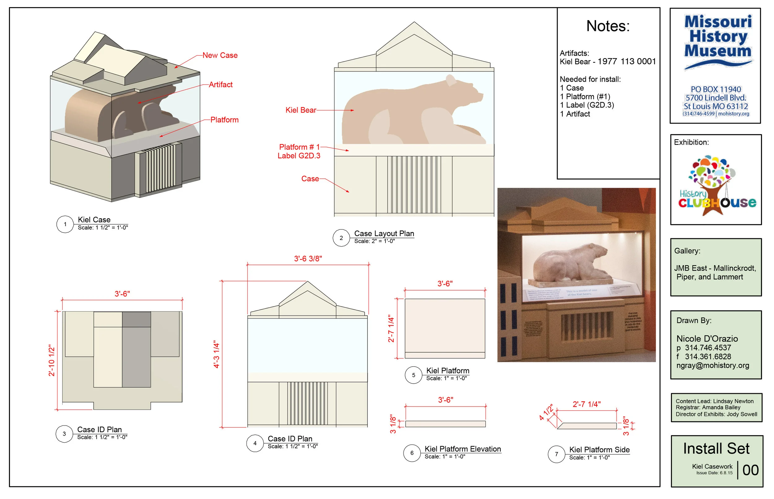 Kiel Auditorium Custom Case Design | History Clubhouse | 2015
