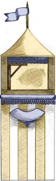 "Punch and Judy" Tent Illustration for Fabrication | Puppetry in America | NMAH | 2013