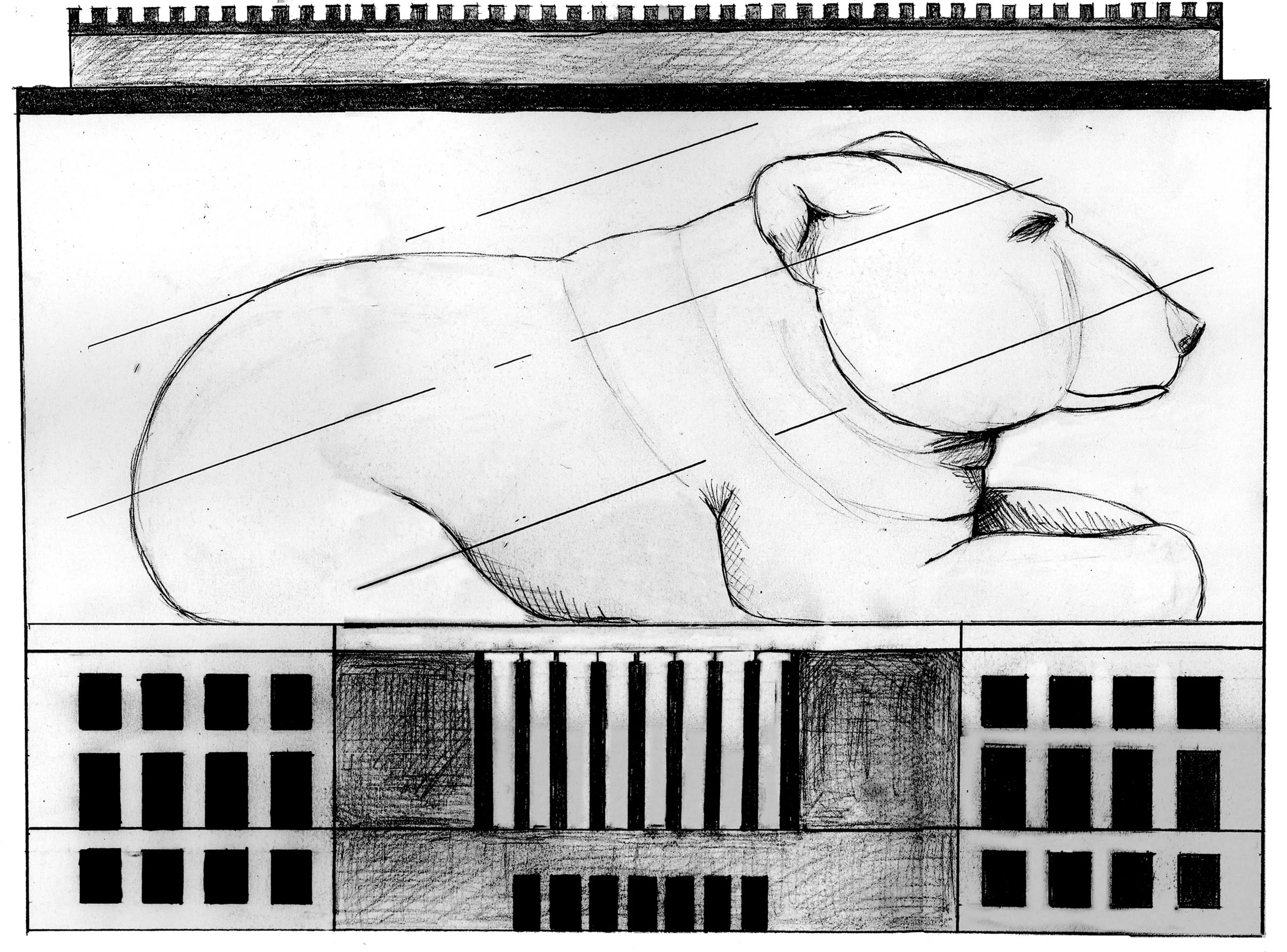 Kiel Auditorium Case Sketch | History CLubhouse | 2015