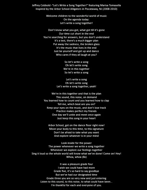 Jeffrey Cobbold - Let's Write a Song Together! feat. Marisa Tomasella - lyrics.jpg