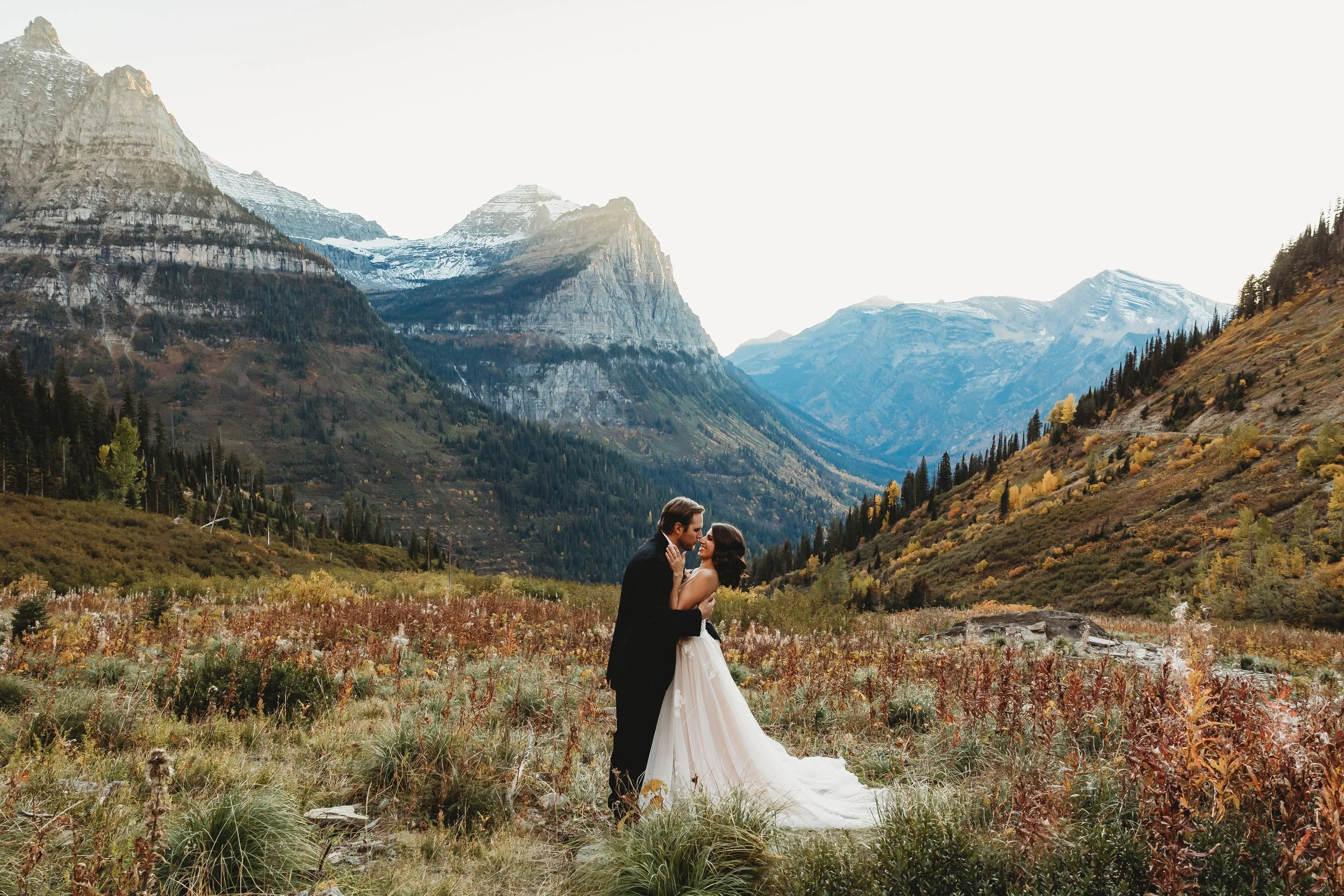 Live Your Wildest Elopement Dreams with Amber Renee Photographer in Montana's Stunning Glacier National Park