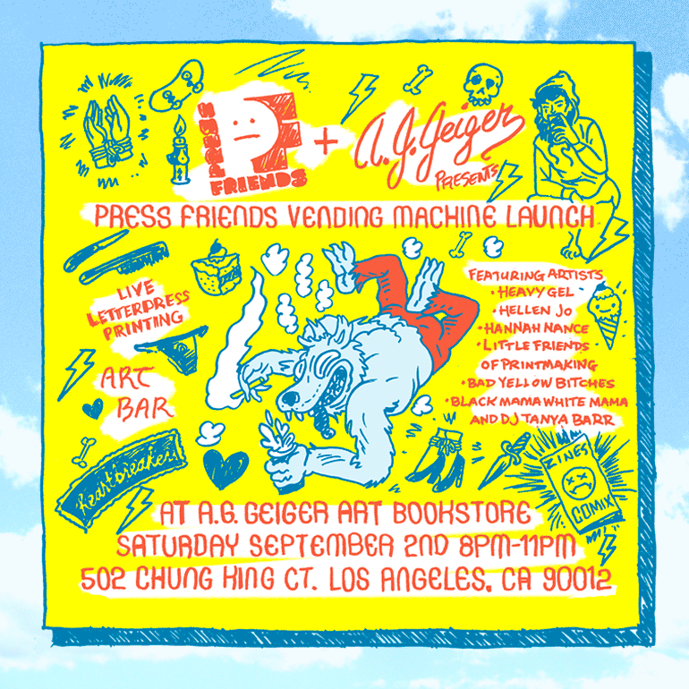 Press Friends Vending Machine Launch